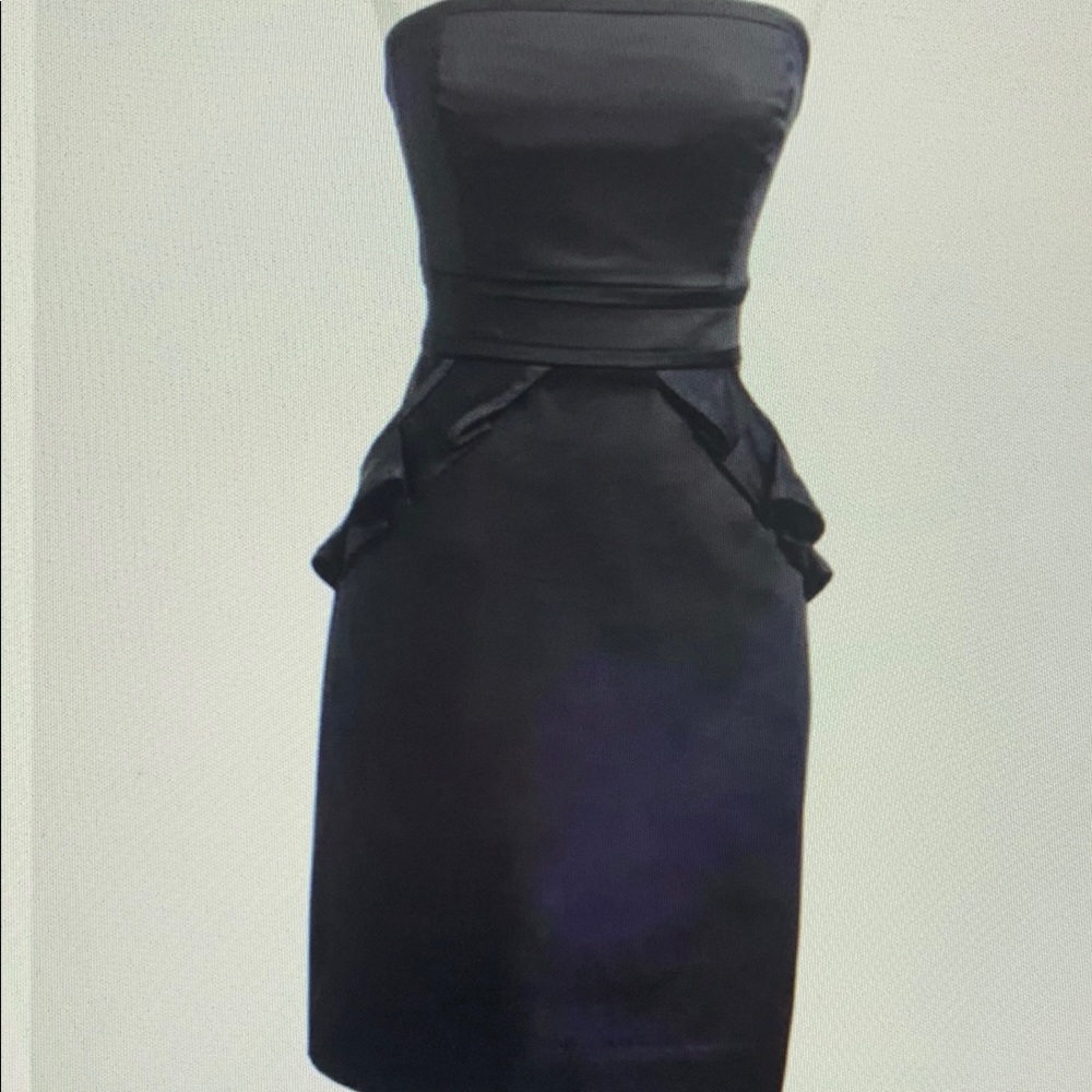 Elegant Black Strapless Dress